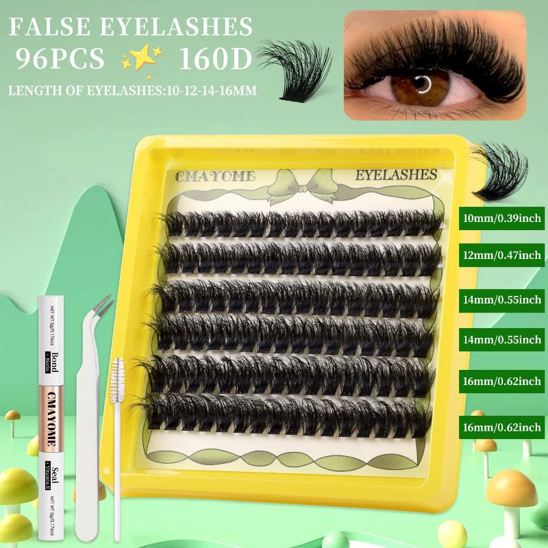 Exclusive Eyelash Extension Kit with Lash Bond and Clusters for Defined Lashes