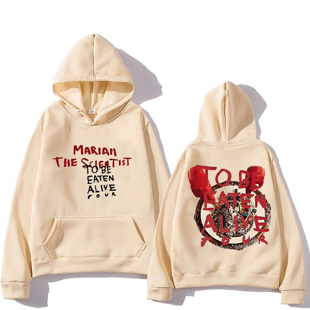 Mariah The Scientist Hooded for AutumnWinter Gothic Fleece Sweatshirts Long-sleeved Punk Clothes Ropa Mujer Soft Hoody