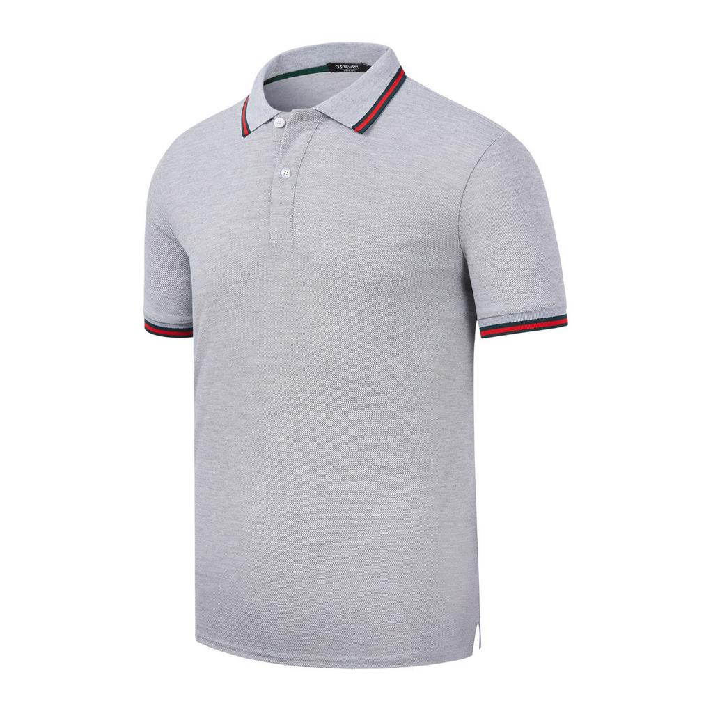 Casual Summer Solid Men's Polo Shirt Top Business Polo Men Short Sleeve Sports Tee Shirts Advertising Tops