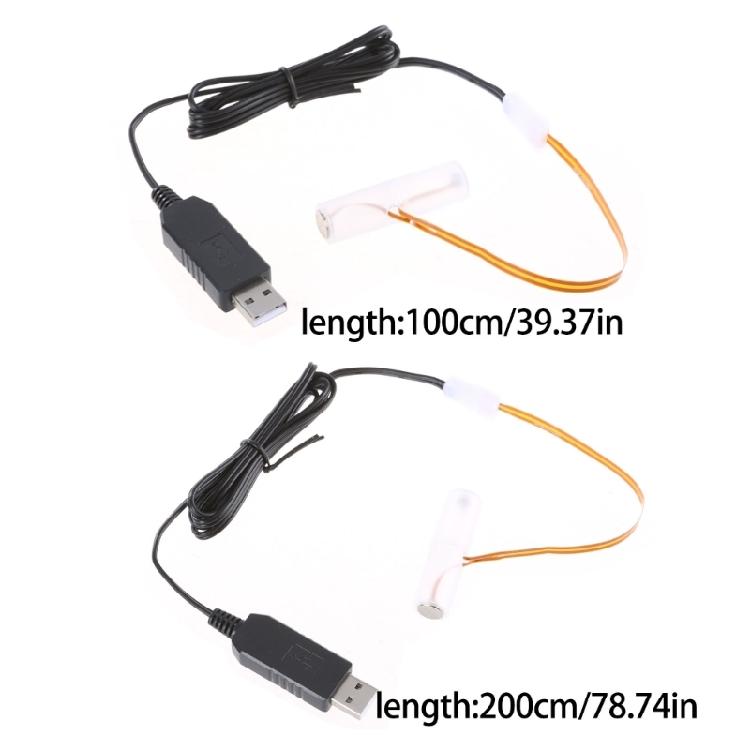 USB Power Converter AA Battery Eliminators Replace 3Pcs 1.5V AA LR6 Batteries for Remote Control LED Lights Electronic