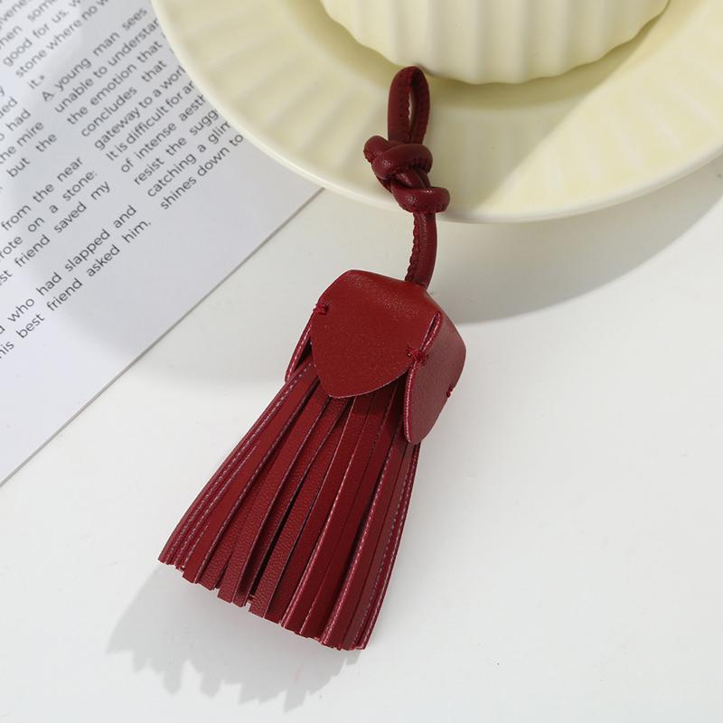 Faux Leather Tassel Hanging Ornament Diy Crafts Making Vintage Tassel Pendant Bag Car Keychain Schoolbag Hanging Decoration