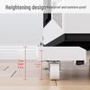 Adjustable Computer Tower Stand with Wheels and Cooling Shelf for Home Use