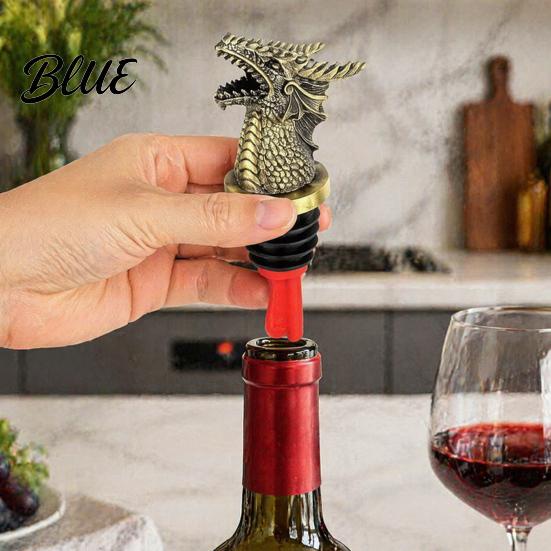 Bar Accessories for Wine Lovers Dragon Head Pourer And Stopper Resin Spout Liquor Champagne Bottle Sealer Bottles Reusable Preservation Whiskey