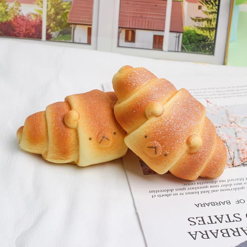 1Pcs Slow Rebound Realistic Cartoon Elephant Bread Squeeze Toy Soft Stress Relief Fidget Toy for Teens Adults Office Relaxing Kids Birthday Gift