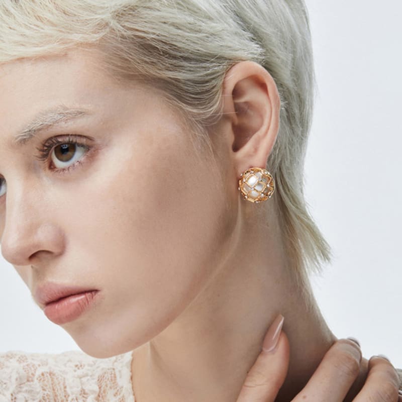 FEVERISH Chamber Gold Earrings - 2 Sizes