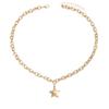 Diamond Love Necklace Alloy Jewelry Niche Versatile Sweet Clavicle Chain Women's Summer Necklace