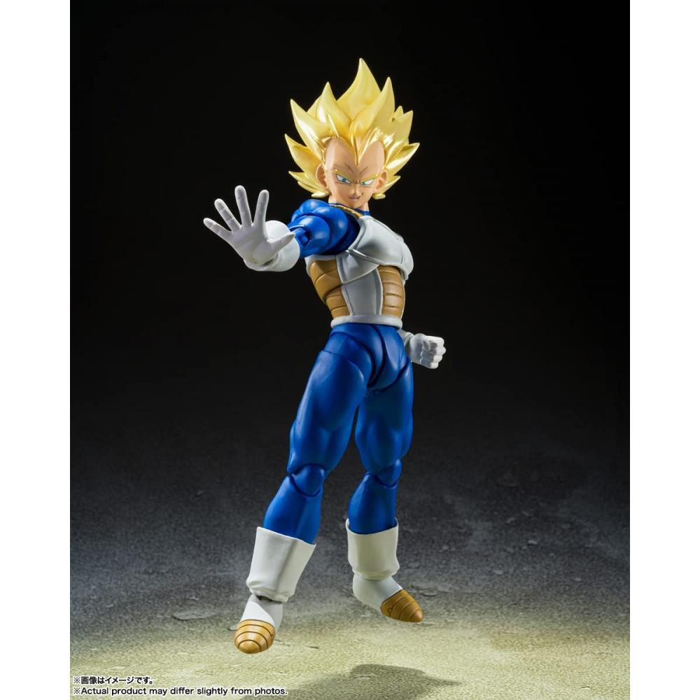 SHFiguarts Dragon Ball Z Super Saiyan Vegeta - Awakening Super Saiyan Blood - Přibl. 135mm PVC a ABS pohyblivá figurka