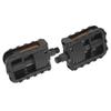 Vintage Folding Mountain Bike Pedals Nylon Non-Slip Bicycle Foot Rest Cycling Parts(Black )