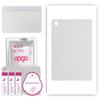 apgo Protective Skin Sticker for the Back Compatible with Teclast M40SE, Wrap Film, Foil, Vinyl - Pattern Transparent Carbon