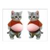Katzenbauch Aufkleber 3D selbstklebende Aufkleber Knetbare Dekoration Weicher Rosa Hintergrund Handy Dekoration Aufkleber Für Heimdekoration