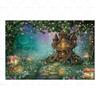 Dreamy Fairy Tale Forest Mushroom House Photography Background Cloth - Children's Birthday Party Decorative Wall Background