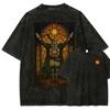 Classic Action Roleplaying Game Blood Borne Peripherals Print Tshirt Men Women Fashion Retro Washed Cotton Casual Oversize Top