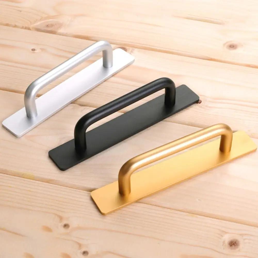 Fashion Aluminium Alloy Door Handle Self-Adhesive Hardware Door Knob Punch-free Multifunctional Door Handlebar Cabinet