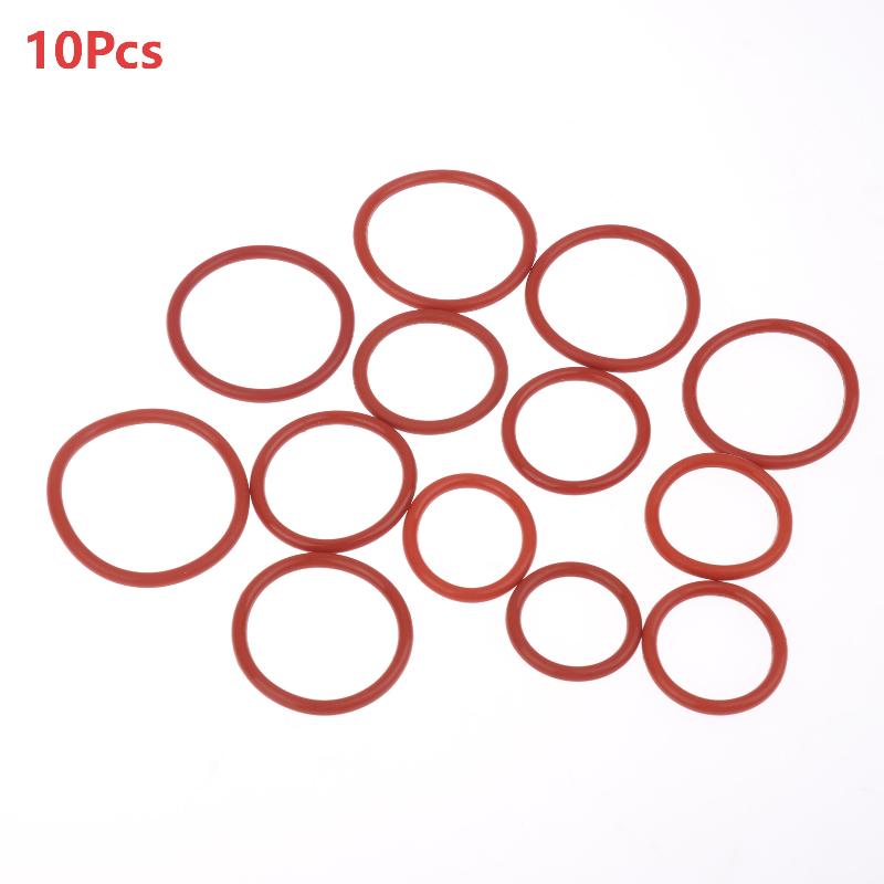 10PCS Silicone O RING For Coffee 43.6*35*4.3 Mm O-Ring VMQ Gasket Seal Thickness 4.3mm ORing Red Rubber