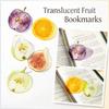 Transparent Apple Bookmark Premium Feeling Grape Tomato Bookmarks Simulation Bookmark  Student Gift