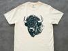 Linocut Bison Shirt, Vintage Buffalo Tee, Comfort Colors Western Wildlife Graphic, Rustic Woodcut Bison Lover Gift