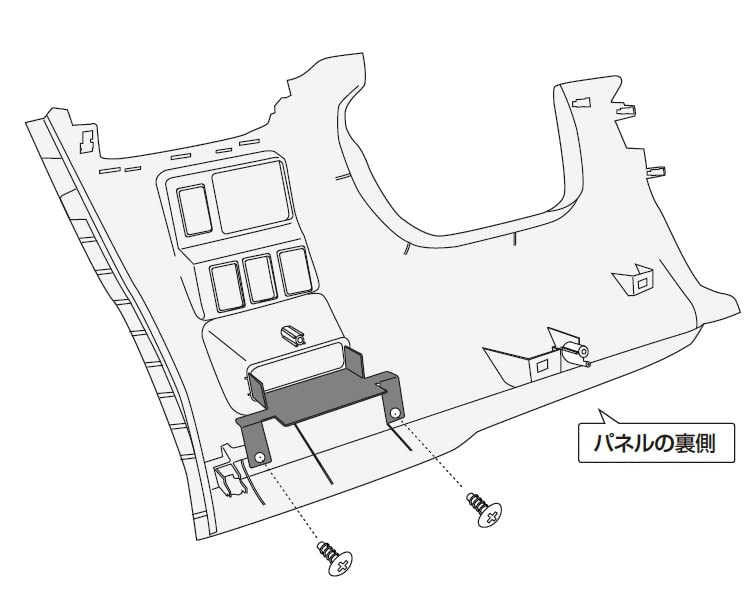 Street Mr. Plus ETC Bracket for Step Wagon (RP6/RP7/RP8) NV-52