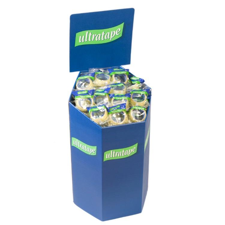 Ultratape Clear Tape 18mm X 40m 2pk