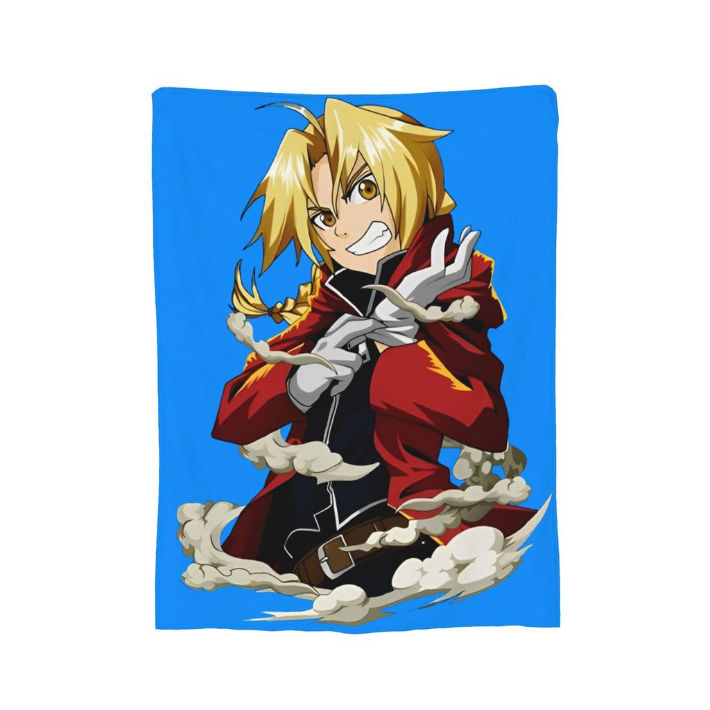Fullmetal Alchemist Blanket Cover Flannel Anime Manga Warm Throw Blankets for Bedding Couch Bed Rug