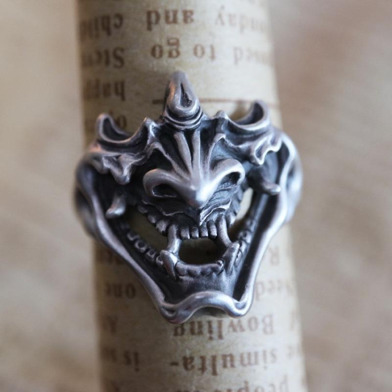 Japanese And Korean Fashion Versatile Retro Dragon High Quality Ring Personality Domineering Single Opening Adjustable For Men