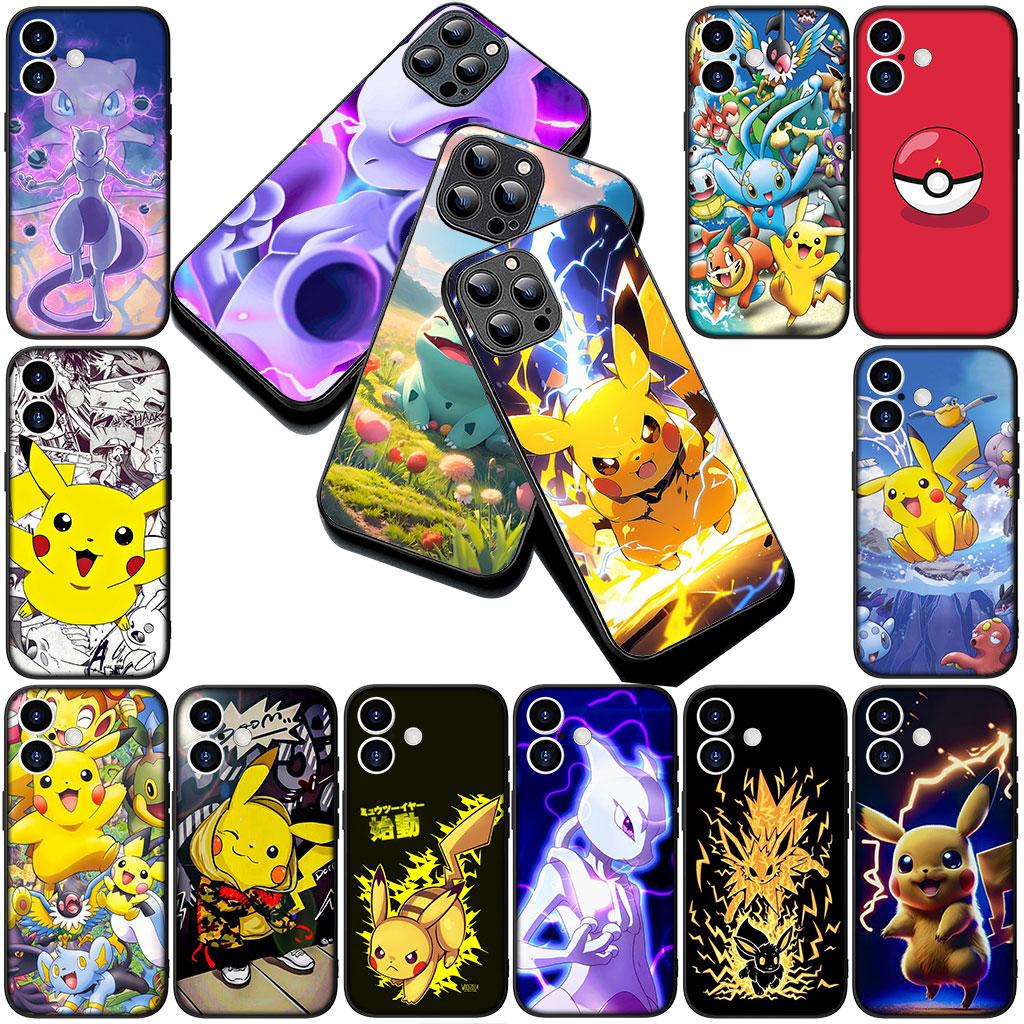 Mewtwo P-Pokemons Mew P-Pikachus Silikon-Handyhülle für Xiaomi Poco C75 C65 C71 C85 X7 X6 M7 F7 F8 Ultra F6 Pro Weiche Hülle