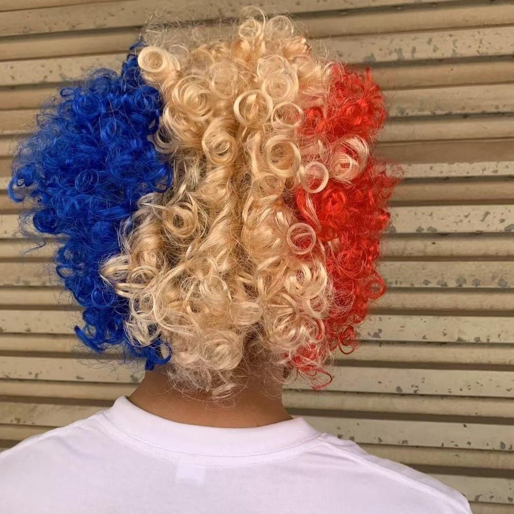 Terrifying Latex Halloween Mask Colorful Hair Clown Mask Ghost Festive Mask Adult Cosplay