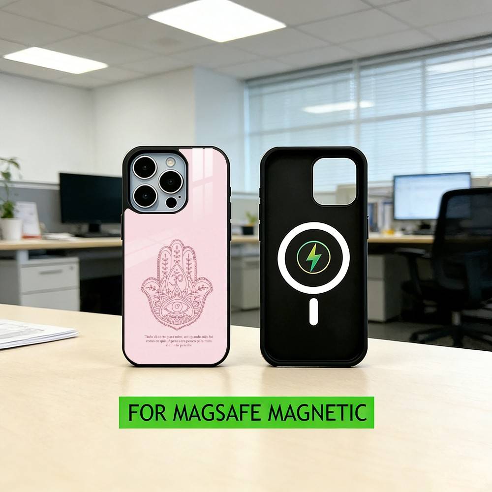 H-Hamsa H-Hand-D Phone Case For iPhone17,16,15,14,13,12,11 Plus,Pro Magnetic with Magsafe Wireless Charging