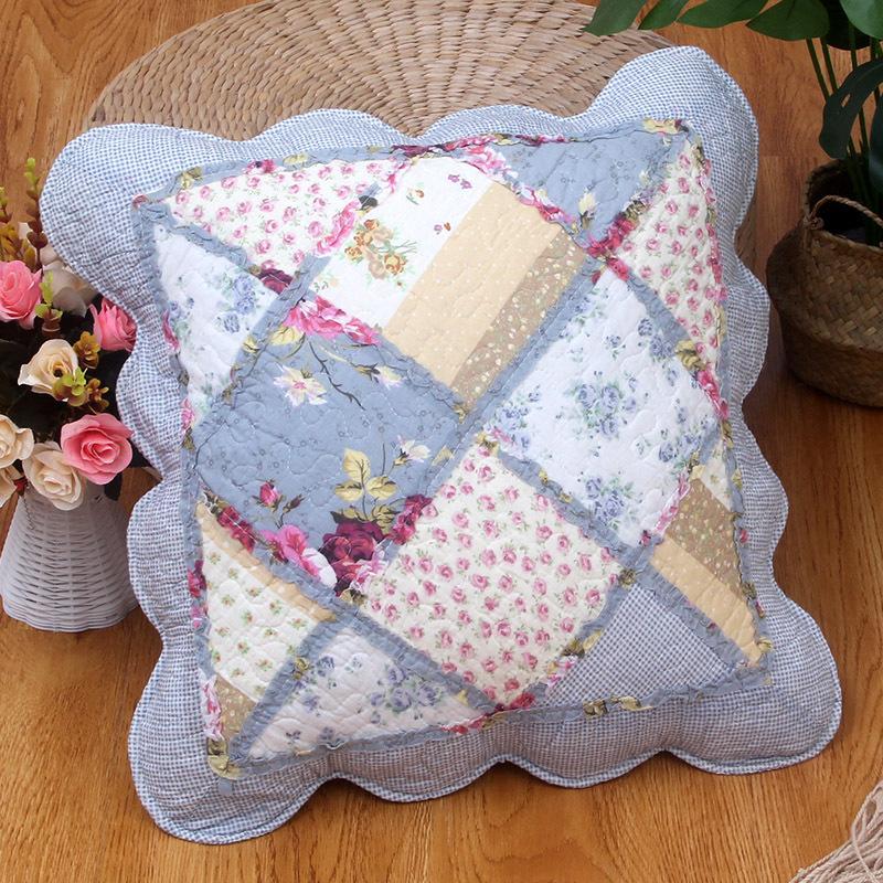 2pcs Cotton Quilted Backrest Cover Soft and Skin Friendly Sofa Cushion Cover Modern and Simple Breathable Backrest Without Core