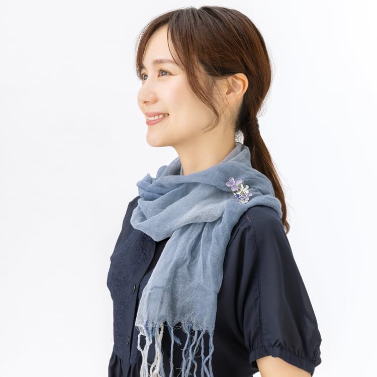 Blooming Brooch Clip Conceals Prevents Clothes No and Damage Fabric Women's (Lilac) - Openings, Peeking, Fastener, Holes, Pins, Non-Slip, Lightweight,