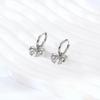 Women's Titanium Steel Bow Knot Hoop Earrings - Versatile European & American Style