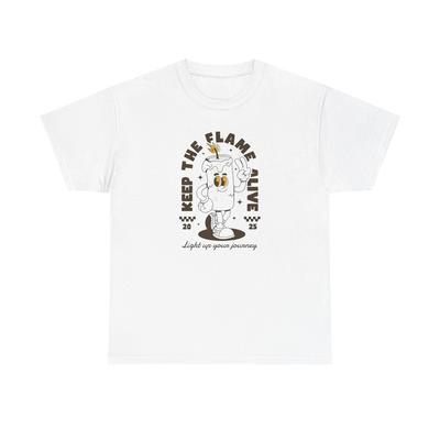 Keep The Flame Alive Graphic TShirt Comfy Cotton Tee Brand NEW Unisex T-Shirt