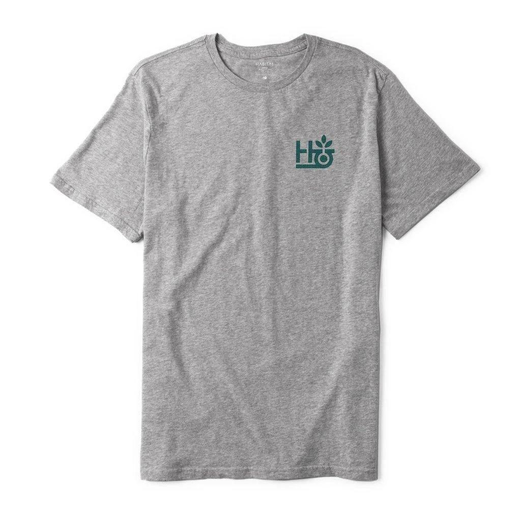 Habitat Skateboards Mens T-Shirt Serpent Grey 3XL