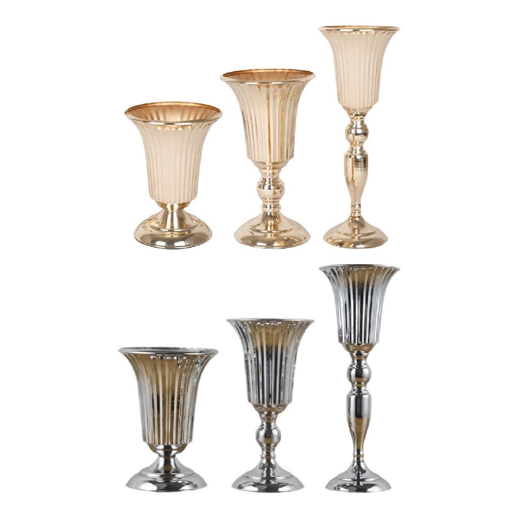 Wedding Flower Vase Bouquet Vase Decoration Candlestick Flower Stand for Dining Room Hotel Birthday Anniversary Reception