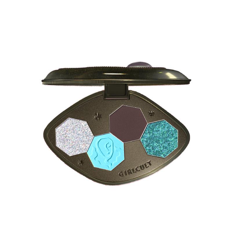 Girlcult Gouqi Eyeshadow Palette - Four-Color Matte, Chameleon, and Pearlescent Shades, Inspired by the Materia Medica.