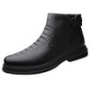 Winter Hot Selling Insulated Men's Cotton Shoes High-end Lgenuine Leather Casual Shoes for Men's Ankle Boots High Top Shoes