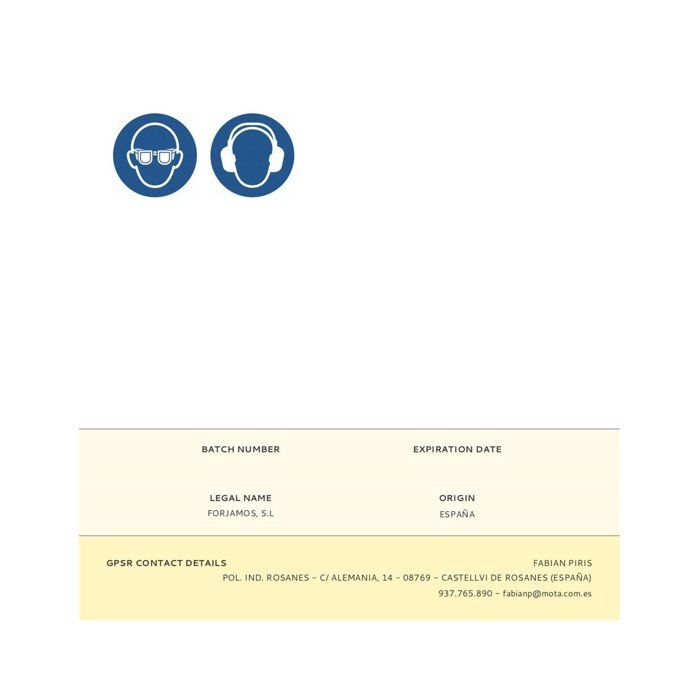 MOTA HERRAMIENTAS 39437 Burin plat, Wsc1422, plusieurs couleurs