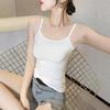 Damen Slim-Fit Camisole Spaghettiträger Ärmelloses Tanktop Rundhalsausschnitt Cami Shirts Sommer Basic Unterhemden