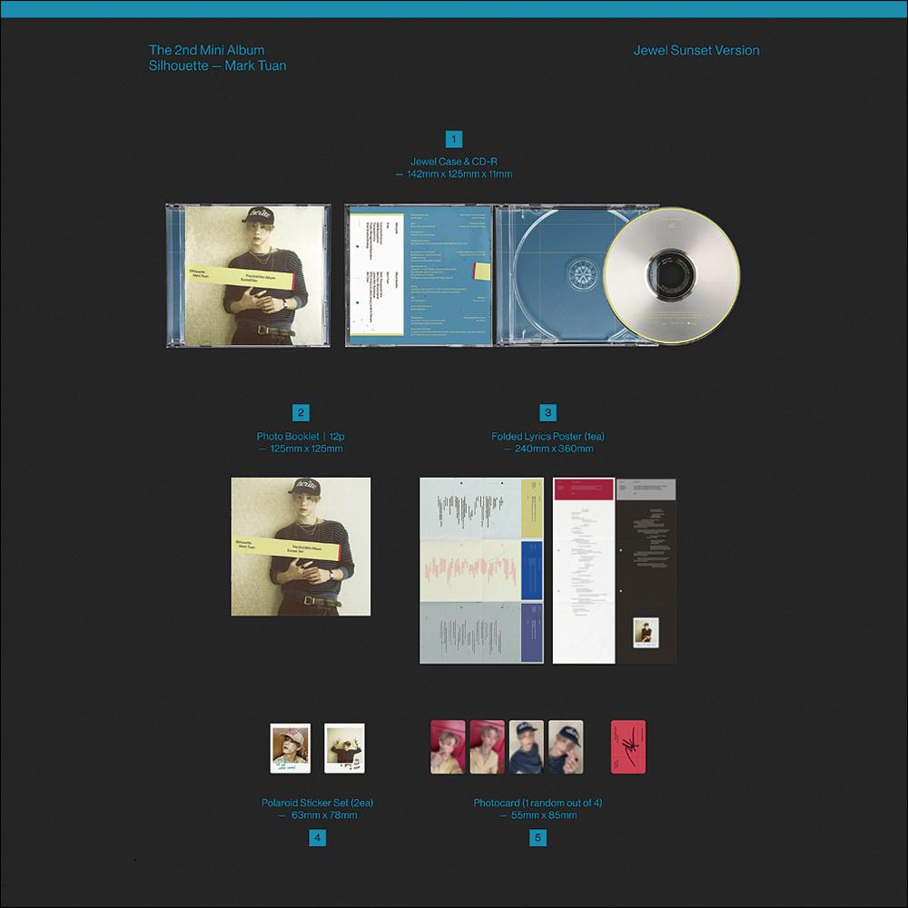[Pre-orer] Mark Tuan [Silhouette] Jewel Ver. (Sunset Ver. / Smoke Ver.) + Free Gift