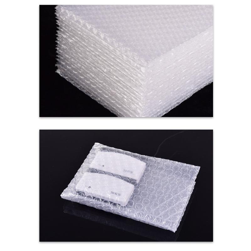 100 Stück transparente Luftpolsterbeutel aus PE-Kunststoff, doppelwandige Polsterbeutel für Versand, Lagerung und Umzug