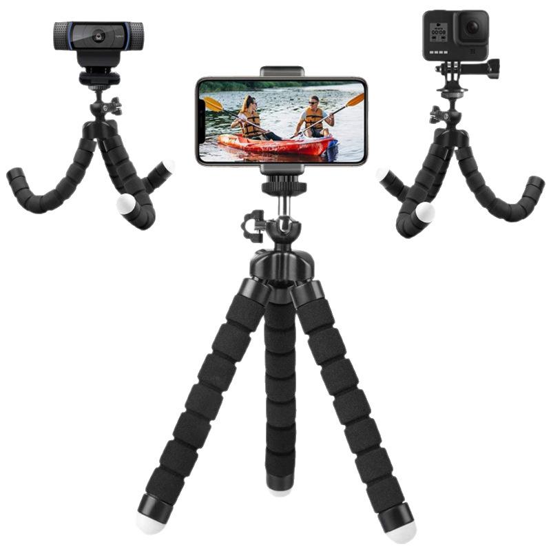 Cellphone Video Recording Vlogging Travel Photography Accessory Portable Flexible Phone Tripod Mini Table Stand with Remote