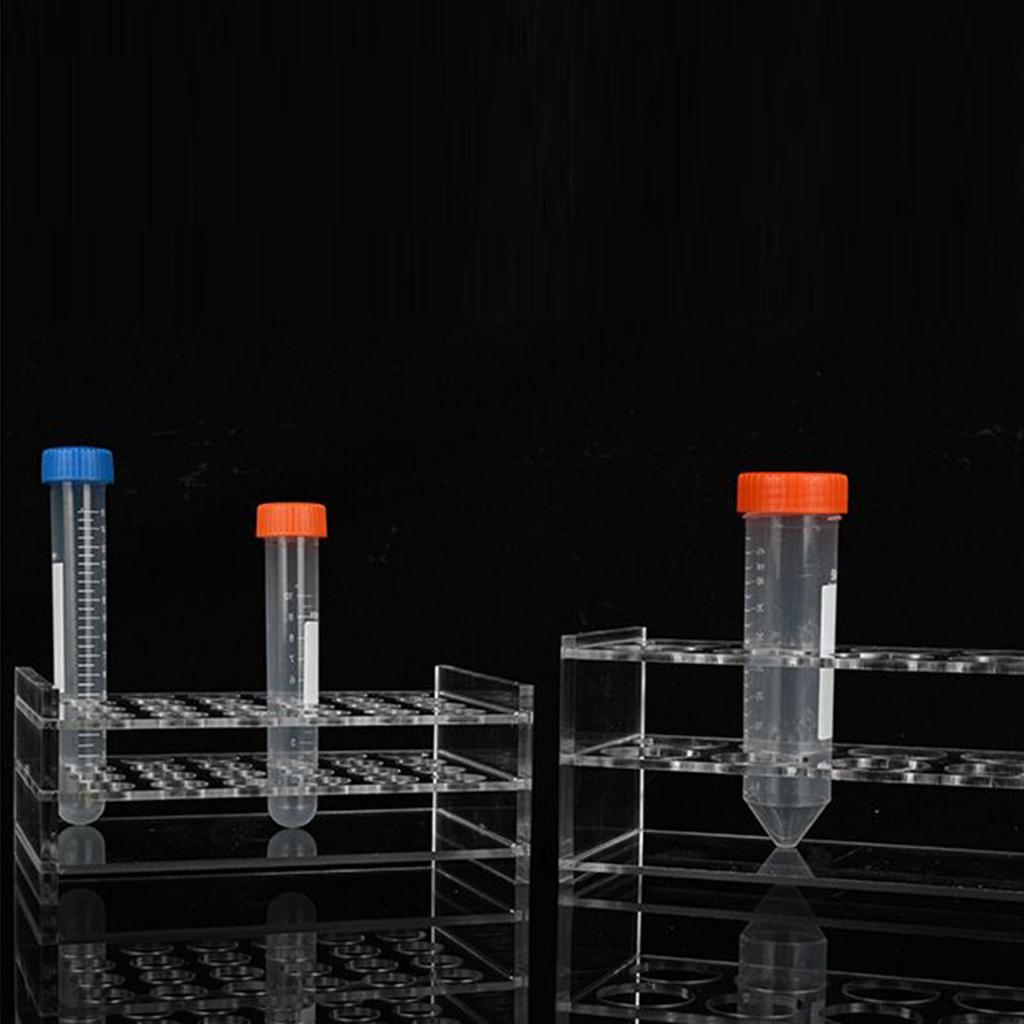 Tube Holder Laboratory Tube Holder Acrylic Display 8 Holes Container for Laboratory Classroom Testing Education Science Shelf