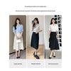 Women's Elegant V-Neck Lapel White Short-Sleeve Shirt, Chic Summer Style, Unique Design