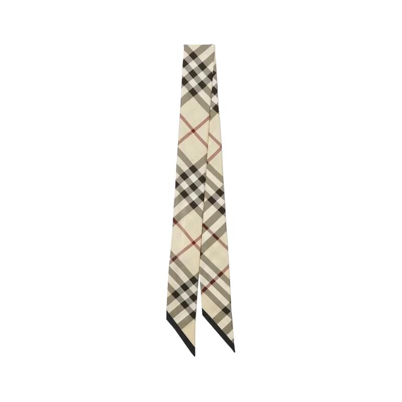 Burberry Classic Check Narrow Silk Scarf