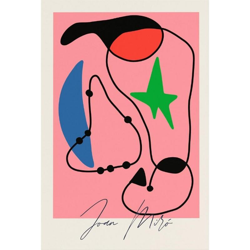 Berühmter Maler Joan Miró Kunstwerk Surrealismus Abstrakt Retro Poster Leinwandgemälde Wandkunst Bilder Heimdekor
