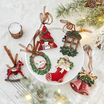 New Christmas Bells, Wreaths & Resin Pendants: Festive Tree Ornaments & Scene Decorations