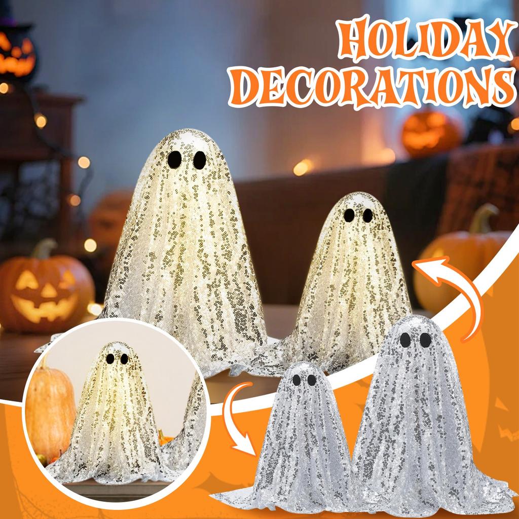 Halloween Disco Decor - 9'' And 13'' Disco Decoration With LED Lights For Indoor Halloween Party, Home Table Centerpiece, Kitchen, Or Decor