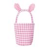 Portable Hanging Easters Decors Basket Rabbits Shape Easters Organizers  Basket For Kids Room Decors And Gift Presentation