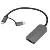 1080P Full HD 2 In 1 Phone Cable Adapter Smart Chip Design Durable Phone Converter