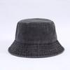 Fashion Solid Color Bucket Hat Wide Edge Washed Denim Fisherman Hat Thin Foldable Boonie Hat Summer Season