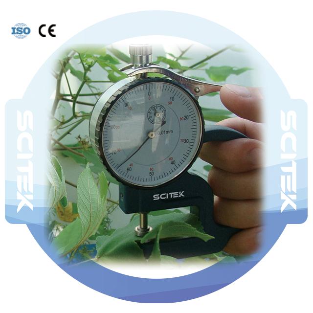 SCITEK Leaf Thickness Gauge Leaf 0~6mm Measure the Leaf Thickness of Plants Laboratory Equipment Measuring Range: 0~6mm чёрный